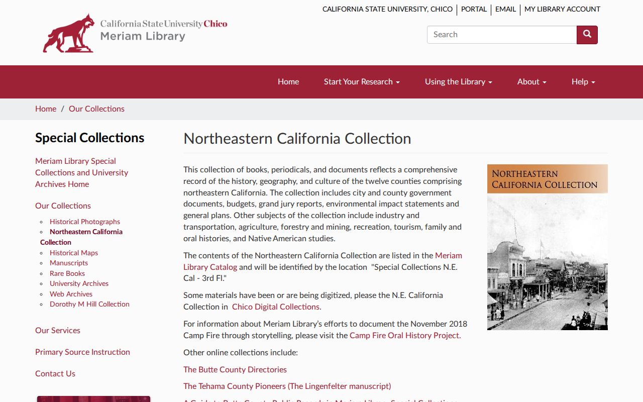 Chico city directory collection in the Meriam Northeastern California archive