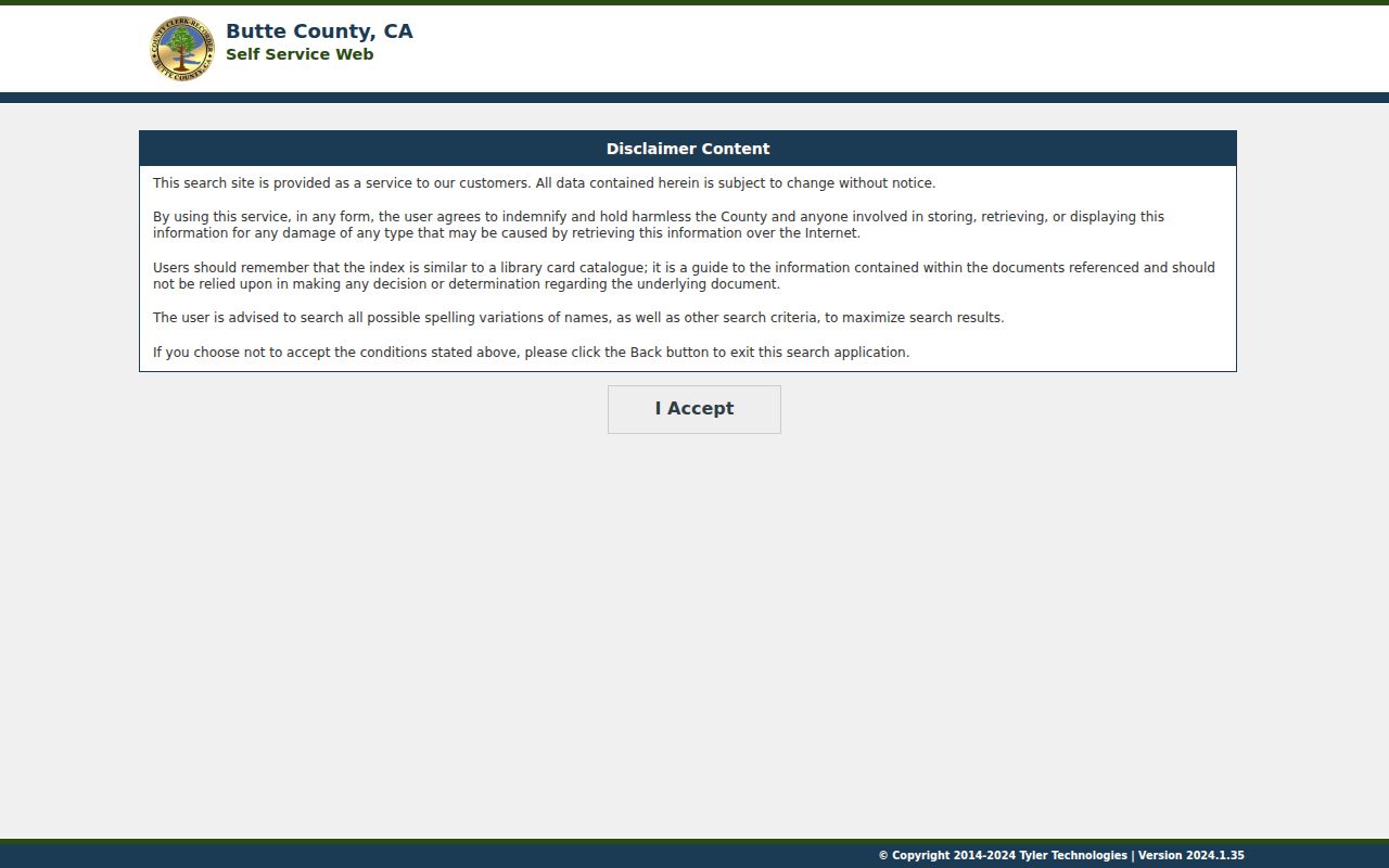 Chico previous residents Butte Recorder deed index