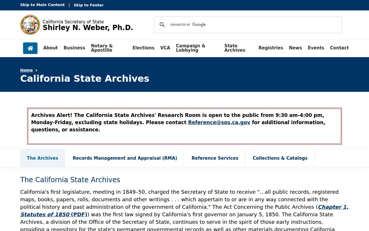 Chico previous residents California State Archives